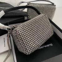 ราคา กระเป๋าถือ ALEXANDER WANG Medium Heiress Rhinestone Mesh Pouch Bag (20249382533)