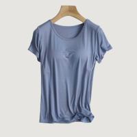 ราคา Bambi Top Shirt เสื้อยืดตัวยาว คอกลม แขนสั้น มีซัพฟองน้ำ 2in1 มีบราในตัว (19715574019)