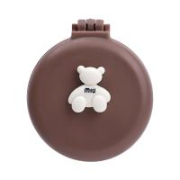 ราคา หวีแบบกลมขนาดเล็กพกพาได้พร้อมกระจกหวีนุ่มลมแบบ2 In 1แปรงผมพับได้นวดผมร้านเสริมสวยขนาดเล็ก (20368493152)