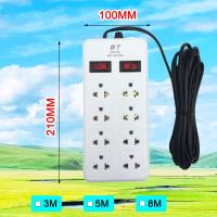 ราคา ถูกที่สุด รางปลั๊กไฟ ปลั๊กไฟ รางปลั๊ก 3 ช่อง 5 ช่อง ตัวยาว 6 ช่อง 2 สวิตซ์ ยาว 3เมตร 5เมตร 10เมตร 3 5 6ช่อง 1สวิตซ (20796288712)