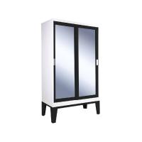 ราคา ตู้เสื้อผ้าบานเลื่อนกระจกขนาดสูง พร้อม 1 ราวแขวนและ 1แผ่นชั้น รวมขาทรงสูง สามารถเลือกกระจกได้2 แบบในราคาเดียวกัน กระจกฝ้า หรือ กระจกเงา (19574087516)