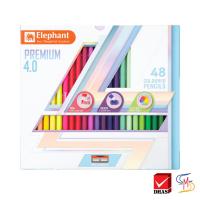 ราคา Elephant ตราช้าง สีไม้ ดินสอสีไม้ แท่งยาว พรีเมี่ยม 4 0 12 สี 24 สี 36 สี 48 สี จำนวน 1 กล่อง (20711062426)