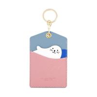 ราคา 1ชิ้นพวงกุญแจรูปสัตว์การ์ตูนน่ารักพวงกุญแจหนังเจ้าของบัตร PU ทำงานที่ใส่บัตรพวงกุญแจจี้ซองใส่บัตรป้องกันรหัส (17891565057)