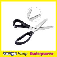 ราคา กรรไกรซิกแซก Zigzag scissors stainless steel ขนาด 9 นิ้ว กรรไกรฟันปลา กรรไกรหยัก กรรไกรฟันโค้ง กรรไกรตัดหนัง กรรไกรตัดเสื้อ ตัดผ้า ผลิตสแตนเลส 304 (16099059187)