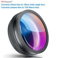 ราคา PROfezzion เลนส์มุมกว้าง 18 มม สำหรับ Sony ZV 1 ZV1 ZV E10 ZV 1F A6000 A6400 RX100 VII VI V Canon G7X II III 10X HD Macro 2 in 1 เลนส์เพิ่มเติมสำหรับกล้อง Canon Sony พร้อมวงแหวนอะแดปเตอร์แบบเกลียวและก