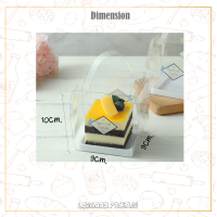 ราคา กล่องใส่เค้ก มีหูหิ้ว 10 กล่อง กล่องพลาสติกใส กล่องเค้กแนวเกาหลี กล่องเค้กใส กล่องเค้กพร้อมหูหิ้ว Cake box C007 (8641915648)