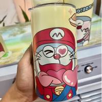 ราคา แก้วเยติ แก้วเก็บความเย็น 600ML มีหลอดดูด ทรงกระบอก ลวดลายดอกไม้ เกาหลี พร้อ ส่งแก้วเก็บความร้อน เย็น งาน DIY ลายการ์ตูน น่ารักมากๆ ขนาด (20265175602)