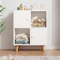 ราคา ตู้วางหนังสือ ไม้ 4ช่อง 2ประตู ตู้หนังสือชั้นวาง หนังสือตู้เก็บของ ตู้โชว์ ชั้นวางอเนกประสงค์ ตู้มินิมอล ทันสมัย (20118859417)