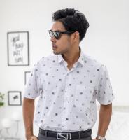 ราคา Jaguar เสื้อเชิ้ตผู้ชาย แขนสั้น มีกระเป๋า ทรงธรรมดา Regular JTIW 3017 1 WH (18282115848)
