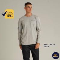 ราคา Mc Jeans เสื้อยืดแขนยาวผู้ชาย คอกลม สีเทา Biker Collection MTTZ579 (16261462157)