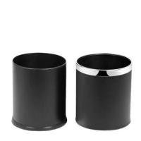 ราคา ถังขยะไม่มีฝา ถังขยะ ถังขยะทรงกลมสีดำ ถังขยะสแตนเลส กันน้ำ 12ลิตร ถังขยะในห้องน้ำ ในครัว 2ชั้นถอดเข้าออกได้ ถังขยะในบ้าน (19777161828)