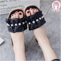 ราคา Sasa Girls Fashion T97 รองเท้าแตะแฟชั่น ผู้หญิง รองเท้าแตะแบบสวม แต่งคาดผ้าจีบประดับมุก หรูหรา สวยงาม ทนทาน (15017587256)