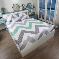 ราคา 3in ชุดเดียวสำหรับผ้าปูที่นอน1ชุดลายคลื่นสีม่วงเข้มน้ำเงินเทาน้ำตาลตรวจสอบเพชรสีชมพู (20333635476)