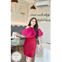 ราคา SG450 ชุดเดรสออกงาน สาวอวบ เสื้อผ้าคนอ้วน bigsize ผ้าสกินนี่ยืด แต่งระบายผ้าแก้ว อก40 48 เอว36 44 สะโพก50 ยาว37 ซิบหลัง มีสี ชมพู กรมท่า แดงสด แดงไวน์ ดำ เขียว น้ำเงิน พร้อมส่งค่ะ (20569057683)