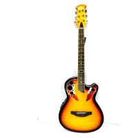 ราคา กีต้าร์โปร่งไฟฟ้า oms 198 กีต้าหลังเต่า มีEQ ในตัว 38 นิ้ว กีต้า กระเป๋า คาโป้ ปิ๊ก (7391440609)