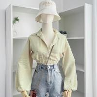 ราคา ใช้โค้ด WTNYPK ลดเพิ่ม 30 K15 เสื้อครอปเชิ้ตแขนยาวจั้มเอว พร้อมส่ง (19453765720)