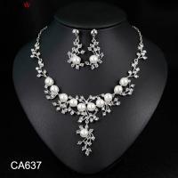 ราคา สร้อยคอต่างหูชุดเจ้าสาวโลหะผสมเพชรสร้อยคอต่างหูเครื่องประดับสำหรับผู้หญิงงานแต่งงานเจ้าสาวผู้หญิงงานแต่งงานโลหะผสมเพชรสร้อยคอต่างหูชุด Jewelry (15734443744)
