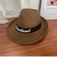ราคา M Yshop หมวกทรงปานามา รุ่นB009 หมวกสานทรงปานามาคาดดำ สกรีนThailand หมวกกันแดด หมวกผู้ชาย (10059811372)