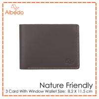 ราคา กระเป๋าสตางค์ กระเป๋าเงิน กระเป๋าใส่บัตร ALBEDO 3 CARD WITH WINDOW WALLET รุ่น NATURE FRIENDLY NF02979 (10339001139)