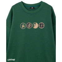 ราคา URTHE เสื้อสเวตเตอร์ แขนยาว สกรีนลาย รุ่น Boy Scout Sweater (20073153365)