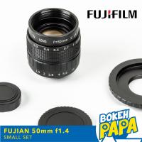 ราคา เลนส์มือหมุน Fujian 50mm F1 4 เลนส์ละลาย CCTV โบเก้หมุนวนๆ สำหรับใส่กล้อง Fuji Mirrorless ได้ทุกรุ่น (421046096)