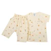 ราคา ENFANTชุด เสื้อป้ายอกอุ่นแขนสั้นพิมพ์ลายผึ้งน้อยคู่ กางเกงขาสามส่วนทรงก้นกว้าง ไซส์ 60 70 (20419156702)