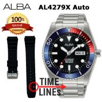 ราคา ALBA AUTOMATIC รุ่น AL4279X AL4281X AL4283X AL4289X AL4291X AL4293X ขอบยัก พร้อมสายซิลิโคนและกล่องดีไซน์ นาฬิกาชาย เครื่องออโต้ ประกันศูนย์ ALBA 1 ปี (12497245708)