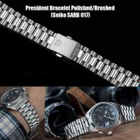 ราคา สายนาฬิกา แบรนด์ Uncle Seiko รุ่น President 1450 Brushed Polished for Seiko Alpinist (16475038678)
