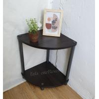 ราคา ชั้นวางของเข้ามุม ชั้นไม้ขาเหล็ก ชั้นไม้เข้ามุม2ชั้น3ชั้น ชั้นวางแจกัน ชั้นอเนกประสงค์ ชั้นเข้ามุมห้อง ชั้นวางโทรศัพท์ (6383500149)