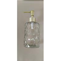 ราคา ขวดปั้มแก้วลายเพชร 330 ml หัวปั้มสีเงินทอง (20237111918)