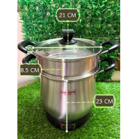 ราคา หม้อนึ่งไฟฟ้า หม้อนึ่งข้าวเหนียวไฟฟ้า จุได้ 2 ลิตร สแตนเลสอย่างดี ใช้งานง่าย สะดวก หุงข้าว นึ่งผัก นึ่งปลา อื่นๆ (10969079488)