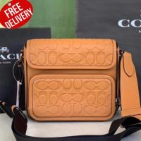 ราคา กระเป๋าสะพายผู้ชาย COACH Sullivan Flap Crossbody In Signature Leather C9871 (17400973432)