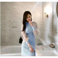 ราคา Chompoo Fashions ชุดเดรส เดรสแขนตาข่ายทรงสอบ สีชมพู ชุด pr สีแดง ชุดเดรสไปงานแต่งสีชมพู ชุดออกงานสีฟ้า เดรสสีฟ้า (17379988217)