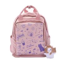 ราคา พร้อมส่ง กระเป๋าเป้แฟชั่น2023 สะพายหลังSimple Graffiti กระเป๋าเป้สะพายหลัง จุของได้เยอะ (11104894575)