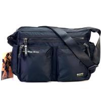 ราคา Chinatown leather กระเป๋าสะพายไหล่ ผู้ชาย ผ้า volunteer สีดำ 2 กระเป๋าหน้า แนวนอน (17191180280)