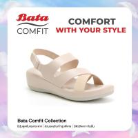 ราคา Bata COMFIT รองเท้าเพื่อสุขภาพ Comfortwithstyle รองเท้าเสริมส้น 1 5 นิ้ว รองเท้ารัดส้น รองเท้าใส่สบาย นุ่ม ไม่ลื่น สำหรับผู้หญิง สีเบจ 6618483 (650984682)