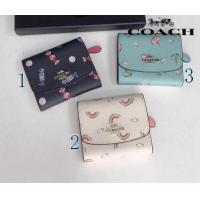 ราคา Coachกระเป๋าสตางค์ใบสั้นแฟชั่นสำหรับผู้หญิงTri Foldกระเป๋าสตางค์ที่วางกระป๋องเปลี่ยนรูปแบบน่ารัก73479 (5355912242)