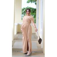 ราคา ชุดราตรียาว Big Size เปิดไหล่ สายเดี่ยว กระโปรงจีบ ชุดออกงานยาว ชุดไปงานยาว เดรสราตรี เดรสออกงาน เดรสยาว สาวอวบ คนอ้วน (17812175648)