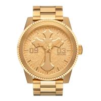 ราคา Nixon Tupac Corporal NXA1377509 00 นาฬิกาข้อมือผู้ชาย สายสแตนเลส All Gold หน้าปัด 48 มม (20691519649)
