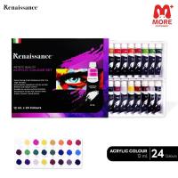 ราคา Renaissance เรนาซองซ์ ชุดสีอะคริลิค Acrylic Colours Set ขนาด 12 ml แบบ 12 สี และ 24 สี (17225975622)