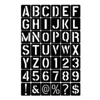 ราคา MAREING ใช้ซ้ำได้ พลาสติกพีพี งานฝีมือดีไอวาย ปั๊มขึ้นรูป ลายนูนนูน พิมพ์ฉลุ แบบพ่นสี แม่แบบสัญลักษณ์ตัวเลขตัวอักษร ชุดลายฉลุตัวอักษรกลวง (20446287462)