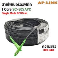 ราคา สาย Fiber Optic 1 core ไฟเบอร์ สายไฟเบอร์ออฟติก เข้าหัวสำเร็จรูป 1 CORE SC APC SC APC ความยาว 100 เมตร (15338516111)
