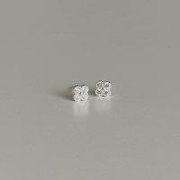 ราคา Winterwinter Jewelry Silver925 เครื่องประดับเงินแท้ เงินแท้925 ต่างหูเงินแท้ ต่างหูเพชร cz รูปดอกไม้ (20563260542)