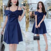 ราคา เดรสออกงานสวยเรียบหรู เดรสไปงานแต่ง (20731441222)