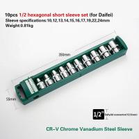 ราคา 6 9 10 Pcs Drive Socket Set 1 4 3 8 and 1 2 External Sockets Cr V Steel (20638169739)