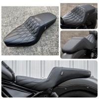 ราคา เบาะแต่ง Diabolus ทรงดันหลังลายผสมด้ายดำ for Honda Rebel 300 500 (18455785134)