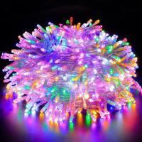 ราคา ไฟประดับ LED ความยาว 100เมตร ไฟกระพริบLED ไฟตกแต่ง ไฟหิ่งห้อย ไฟหยดน้ำ ไฟปีใหม่ ไฟคริสมาสต์ เลือกสีได้ครับ (19756634121)