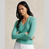 ราคา Polo Ralph Lauren เสื้อกันหนาวผู้หญิง Pullover Cable Knit Wool Cashmere V Neck Sweater รุ่น WMPOSWENC020711 สีหลากสี (20853766367)