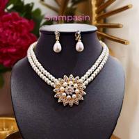 ราคา PTT สร้อยมุก เลือกแบบ เครื่องประดับชุดไทย สร้อยไข่มุก สร้อยชุดไทย สร้อยคอมุก สร้อยคอไข่มุก สร้อยมุกใส่กับชุดไทย Pearl necklace (15518085467)