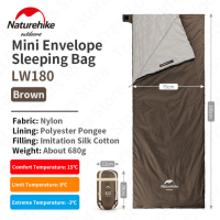 ราคา Naturehike LW180 Sleeping Bag Portable Camping Outdoor Hiking Mini Envelope Breathable Ultralight Comfortable Foldable Waterproof Spliced Sleeping Bag (20422340596)
